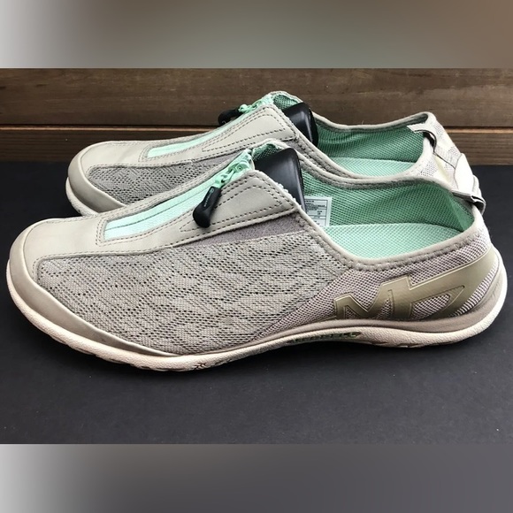 MERRELL Enlighten Glitz Breeze Shoes Sneakers Trainers Zip Up Slip On Fold Back - Picture 3 of 7